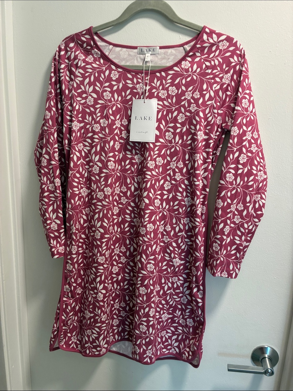 LAKE Pink Floral-Print Women's Nightshirt